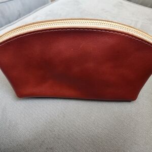 Portland Leather Goods Eclipse Brown Cosmetic Bag